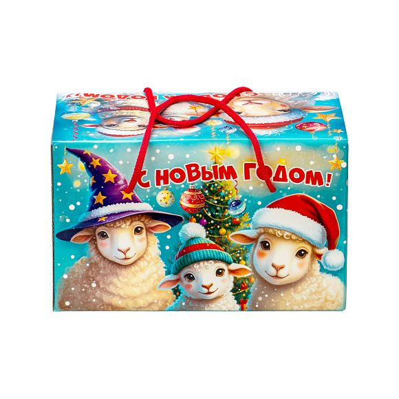 Сладкий новогодний подарок Сладкий набор конфет «Посылка Ягнята»