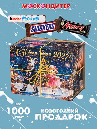 Новогодний подарок Новогодний подарок «Хоккеист и фигуристка»
